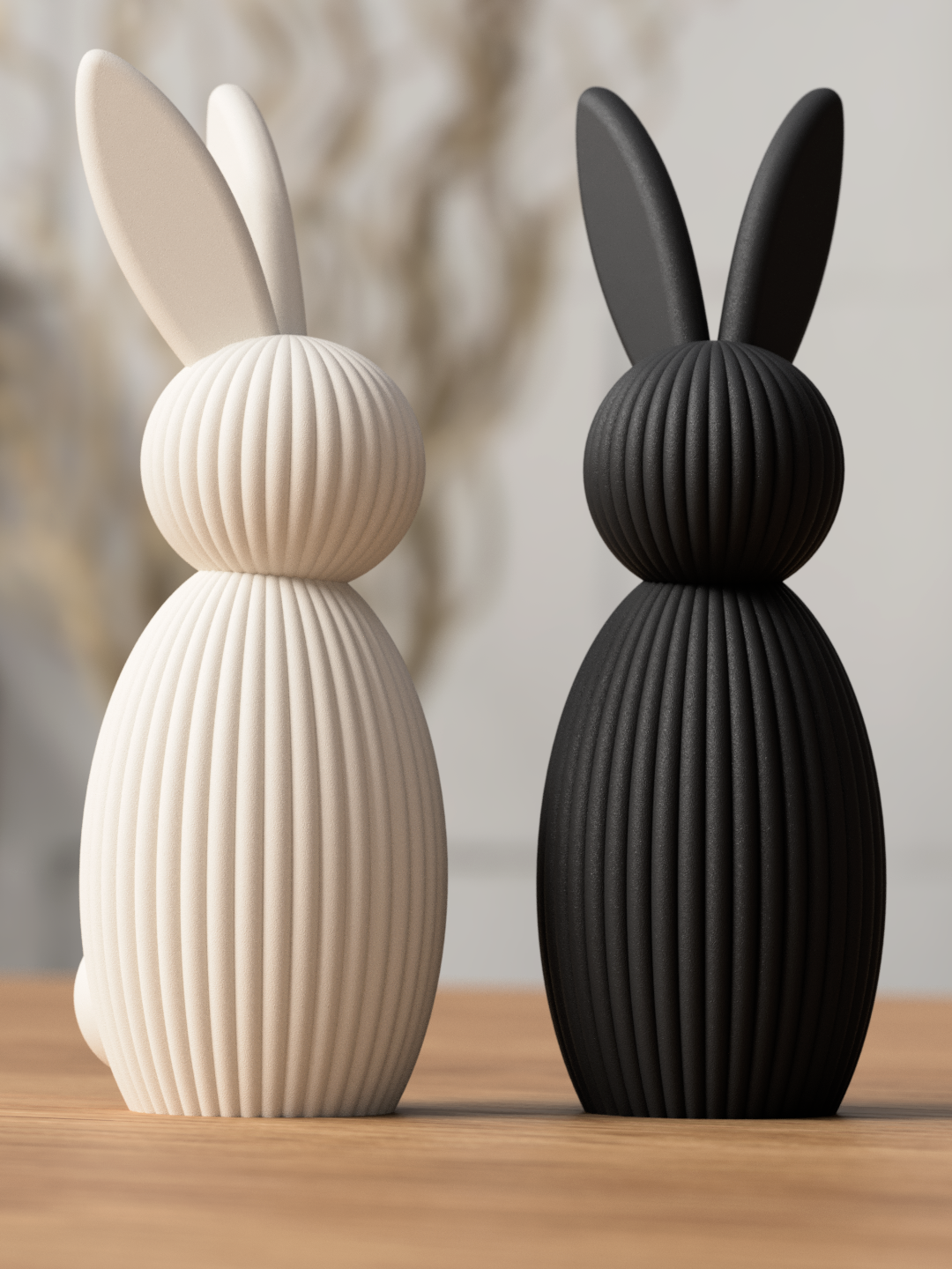 Coniglietti Pasquali, decorazioni di Pasqua kit da 3