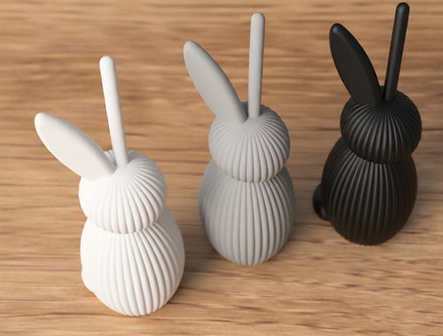 Coniglietti Pasquali, decorazioni di Pasqua kit da 3