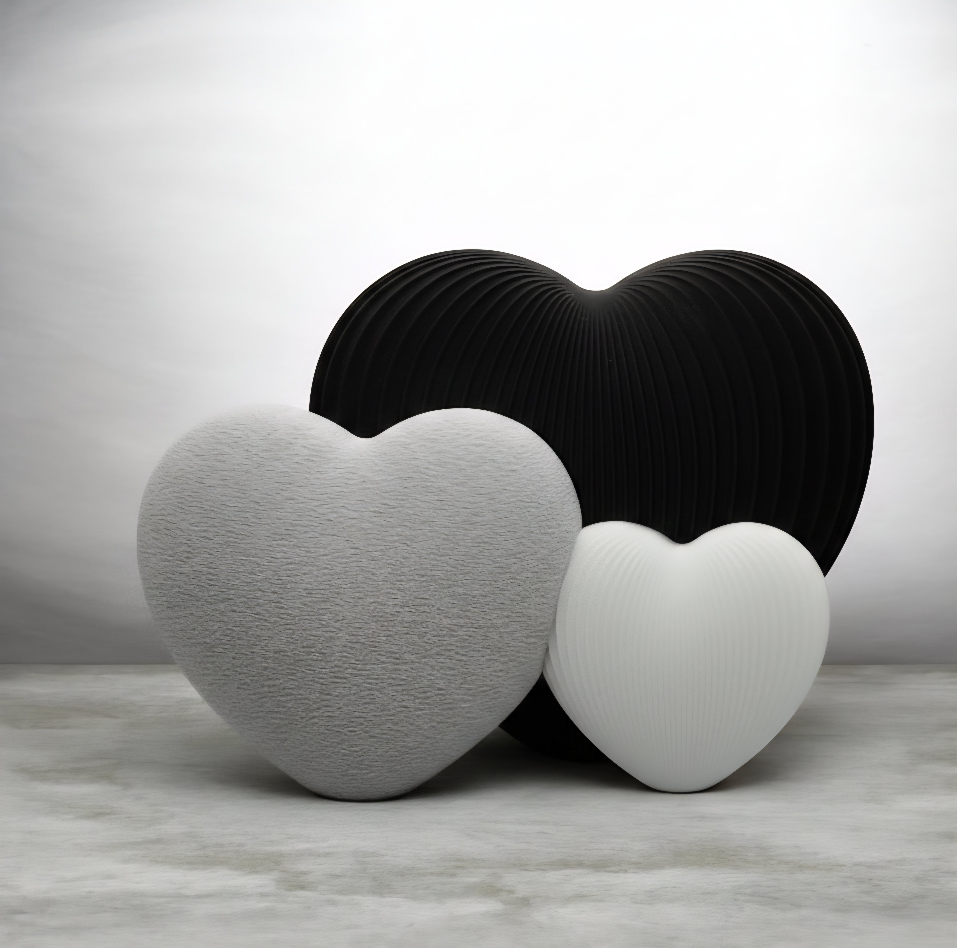 Set di cuori, decorazioni per la casa, San Valentino