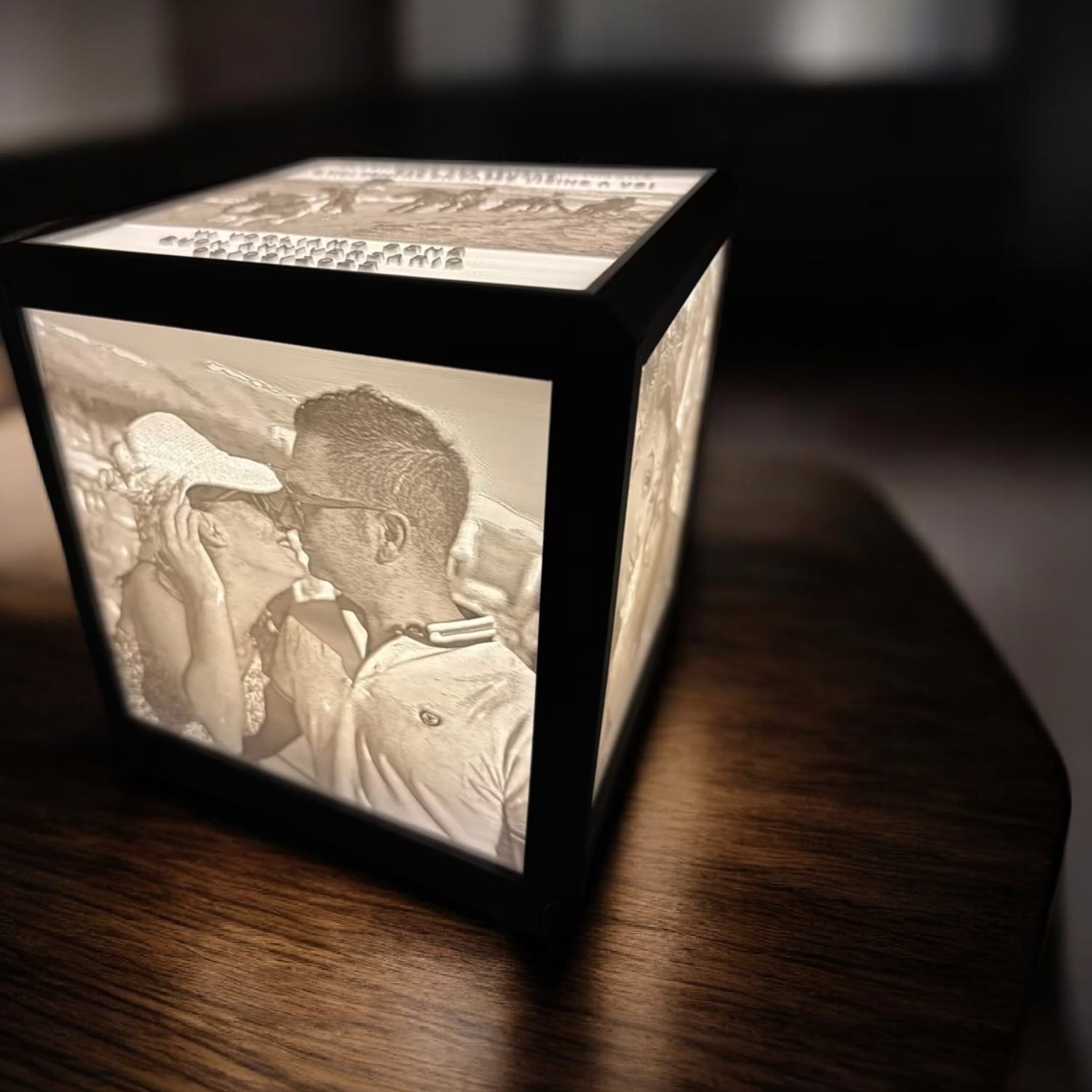 Lampada personalizzata con le tue foto, Light Box, Cubo luminoso, Litofania