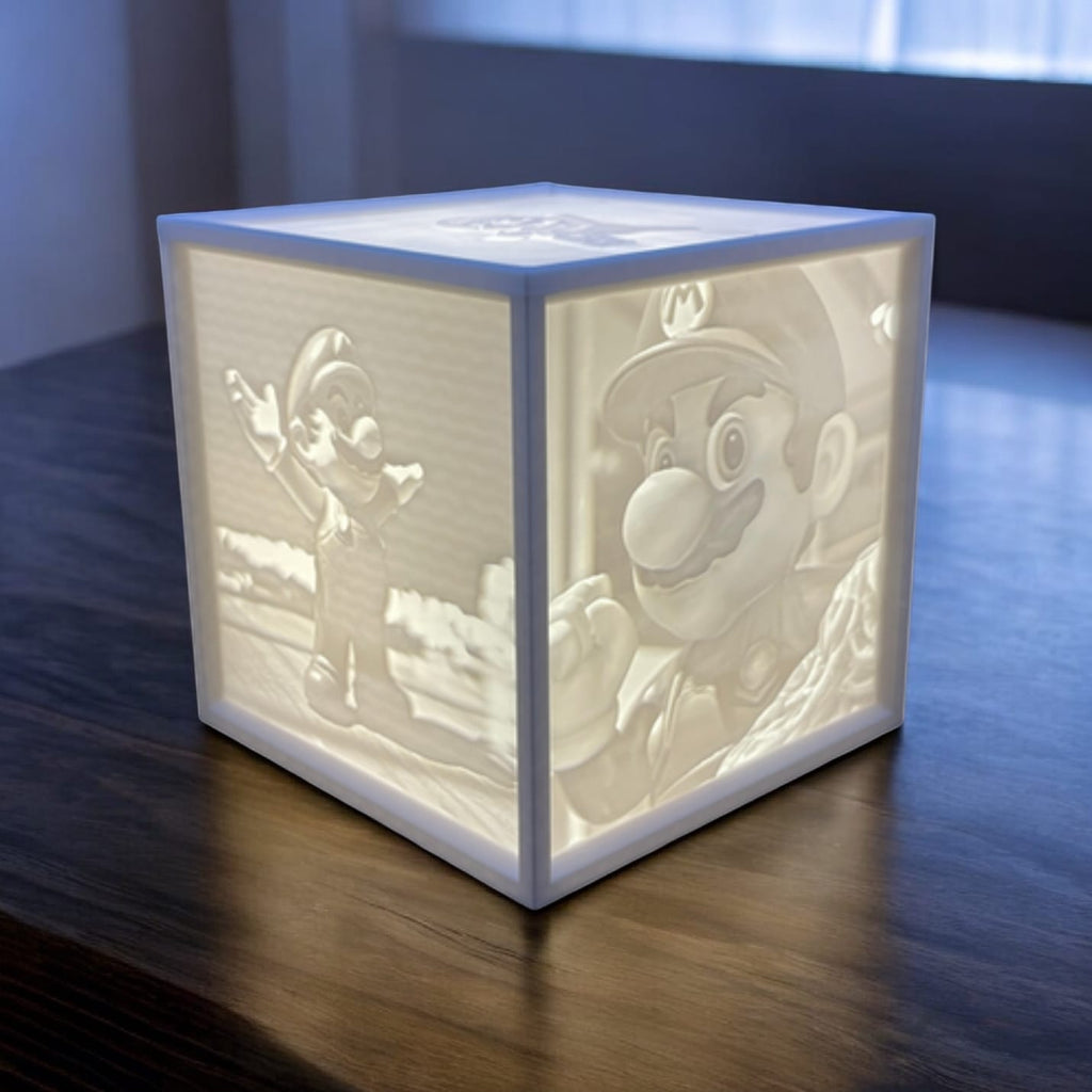 Lampada personalizzata con le tue foto, Light Box, Cubo luminoso, Litofania